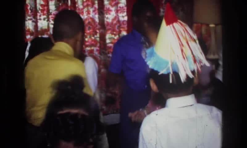 1976: Harlem, New York, USA. Kids Birthday Dance Party.