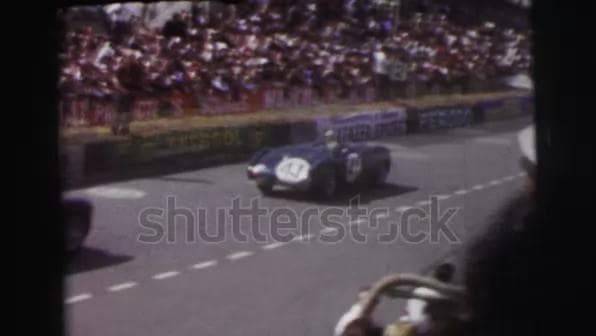 Lemans Auto Racing in 1954 from the stands.