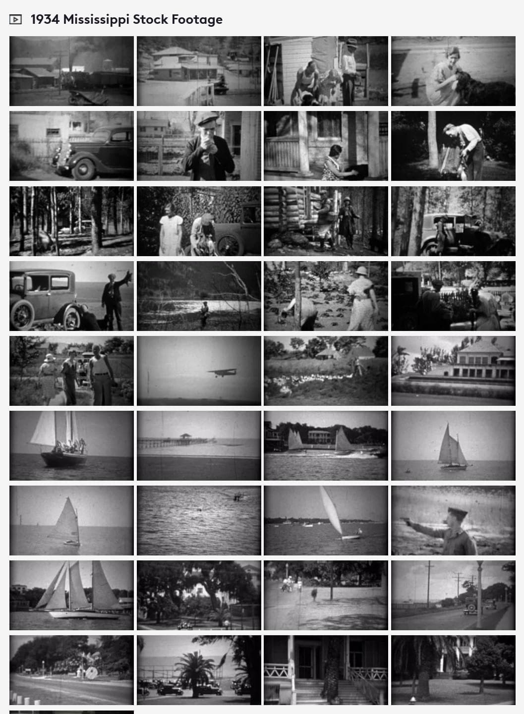 1934 in Mississippi | Home Movie Archival Footage Library In Stunning 4K Resolution at StockFilm