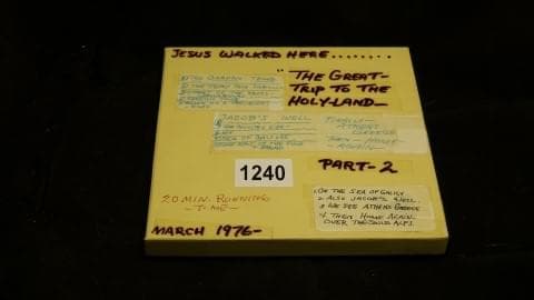 1970s Super 8 film reel outside cover, 7 inch size.