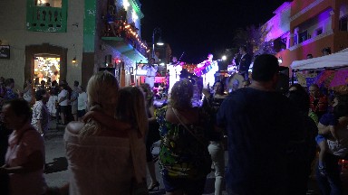 People Watching the Street Halloween Musical Event