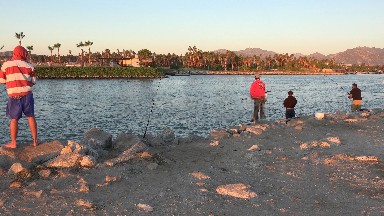Group Fishing Activity in Los Cabos