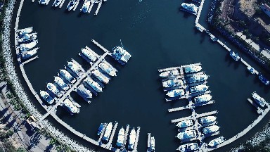 Beautiful Yachts in Los Cabos - Aerial