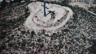 The Macotela Cross in Los Cabos - Aerial