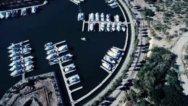 Beautiful Yachts in Los Cabos - Aerial view