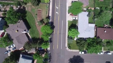 A Clean Beautiful Village in Colorado - Aerial view