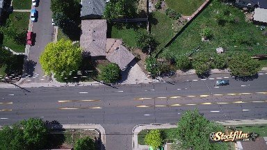 Clean Public Road in Colorado - Aerial view