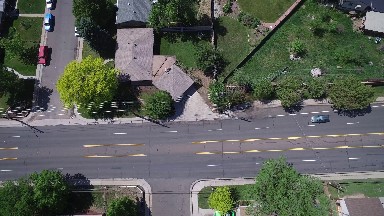 Clean Public Road in Colorado - Aerial view