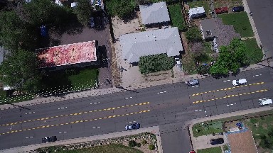 A Clean Public Highway in Colorado - Aerial view