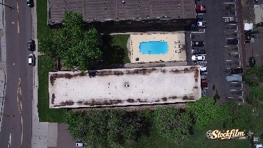 A Clean Public Parking Space - Aerial view
