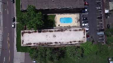 A Clean Public Parking Space - Aerial view