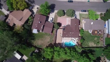 Beautiful Houses in Colorado - Aerial view