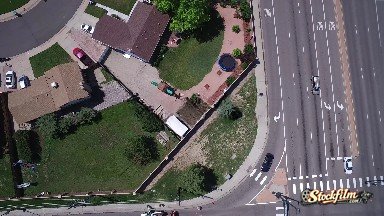 A Busy Public Highway in Colorado - Aerial view