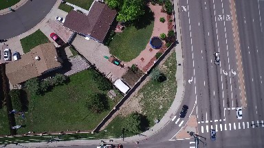 A Busy Public Highway in Colorado - Aerial view