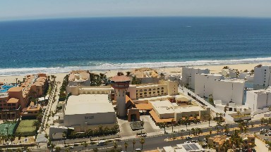 The summer Hub of the World - Aerial view