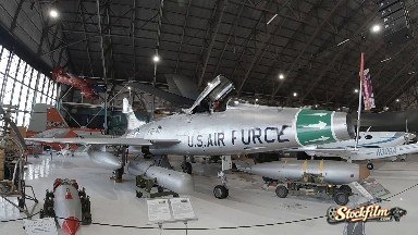 Air Force Plane on Display. Denver, Colorado, USA.