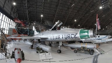 Air Force Plane on Display. Denver, Colorado, USA.