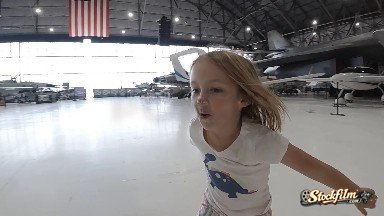 Little Girl Falling Over. Denver, Colorado