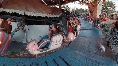Denver, Colorado-August 1, 2017-Ride At Amusement Park