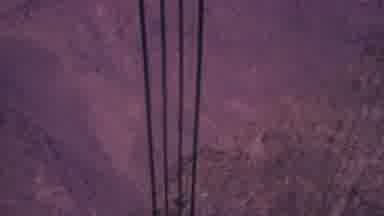 Aerial Tramway Palm Springs California USA (1964): Power Lines On A Mountainside