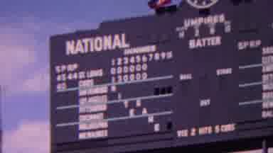 Indiana USA (1963): Vintage Scoreboard