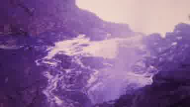 Honolulu Hawaii USA (1964): Stream Of Water Gushes Down A Mountain Of Rocks