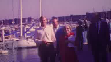 Honolulu Hawaii USA (1964): Well Dressed Family Walking Along The Docks