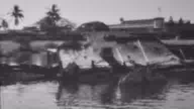 Pearl Harbor Hawaii USA (1962): Natural Disaster Flood Bad Weather