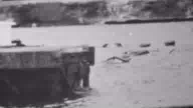 Pearl Harbor Hawaii USA (1962): River Lapping Against Broken Bridge