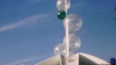 Disneyland Los Angeles California USA (1964): Colorful Spheres On Rod Spinning