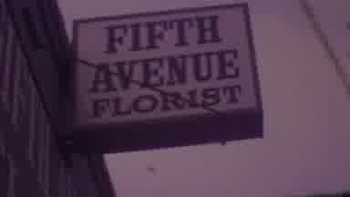 Los Angeles USA (1965): A Sign For "Fifth Avenue Florist "