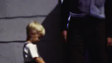 Wisconsin USA (1954): Young Child Blowing Kiss