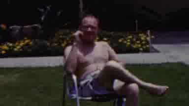 California USA (1961): Vintage Video Of Family In Back Yard