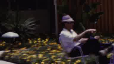 California USA (1961): Patio Chat With Big Hats