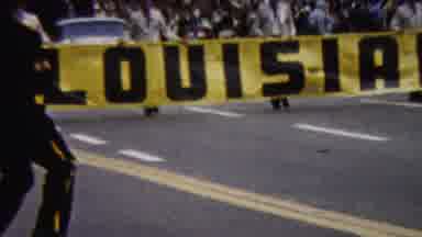 California USA (1961): Louisiana Parade For White People With White Suits And