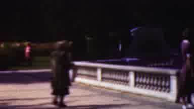Cleveland Ohio USA (1953): Woman In Coat Walks In Park Shows Us Beautiful