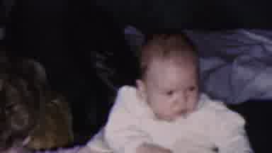 Cleveland Ohio USA (1953): The Baby Stares Away From Mother