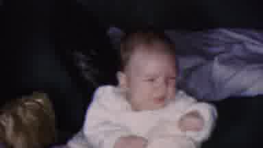 Cleveland Ohio USA (1953): Baby Looking Upset While Sitting Up