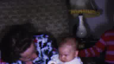 Cleveland Ohio USA (1953): Baby Laughing In Moms Lap
