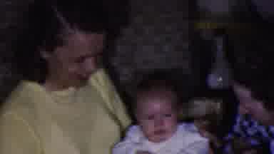 Cleveland Ohio USA (1953): Family Mommy Baby Daddy Kid Infant 60'S Married Couple