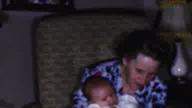 Cleveland Ohio USA (1953): Grandmother With A Baby And A Young Boy