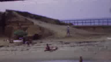 Cleveland Ohio USA (1953): Day At The Beach Ready For Some Surfing