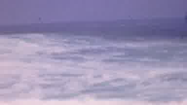 Cleveland Ohio USA (1953): Choppy Ocean Shown With Land Seemingly Visible On The