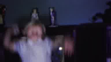 Cleveland Ohio USA (1953): A Child So Excited Over His New Train
