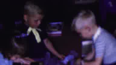 Cleveland Ohio USA (1953): Parents And Children Share Special Moment