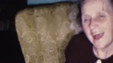 Cleveland Ohio USA (1953): Grandma's Love Celebrating A Birthday With Grandma