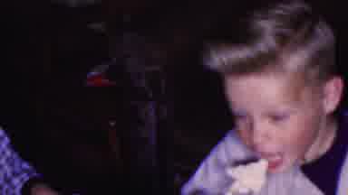 Cleveland Ohio USA (1953): Kids Sitting Around The Table Eating Mashed Potatoes