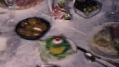 Cleveland Ohio USA (1953): Lady Talking Over A Meal In The 1950'S