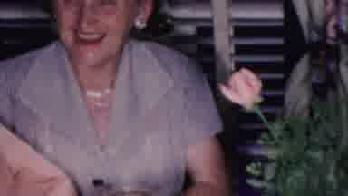 Cleveland Ohio USA (1953): Man And Woman At Dinner Near Other People