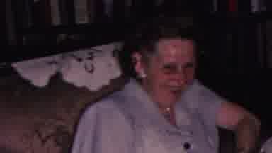 Cleveland Ohio USA (1953): Woman Laughing On Couch